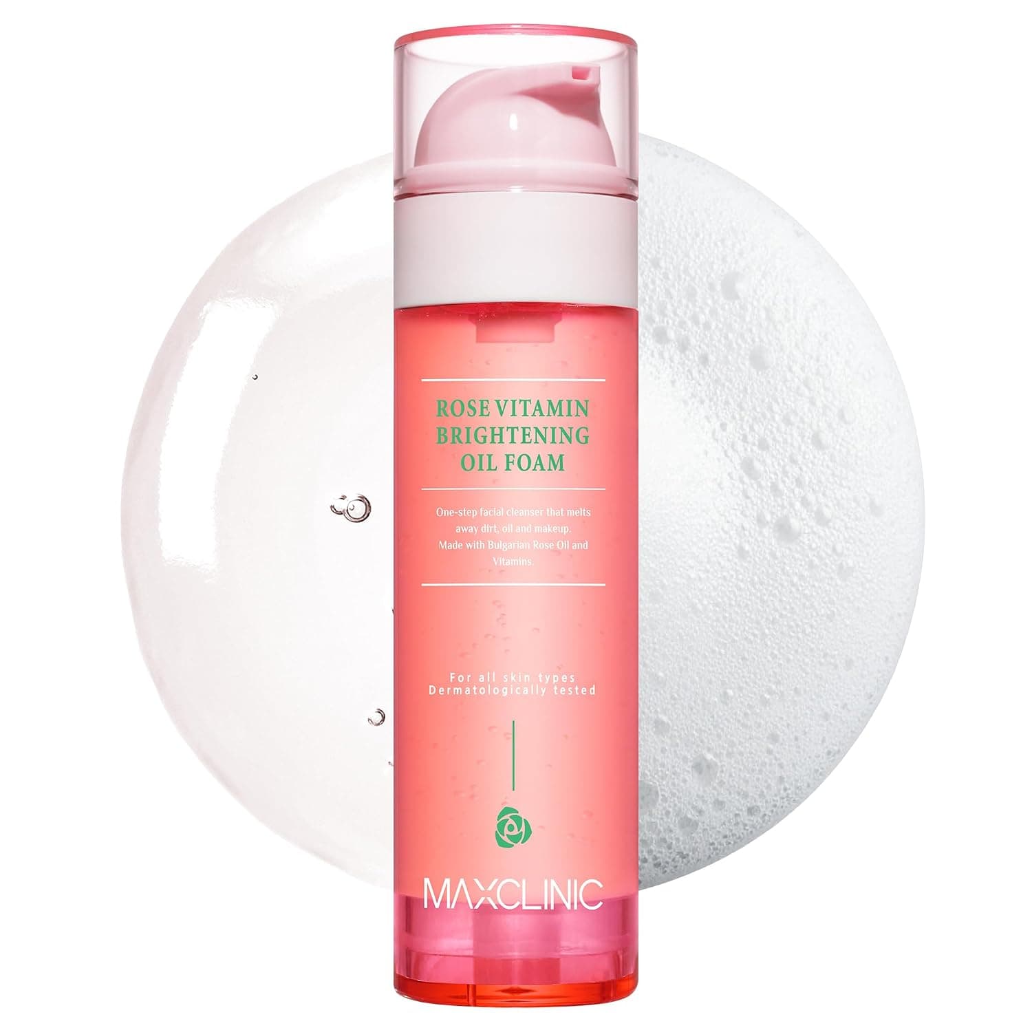 MAXCLINIC Rose Vitamin Brightening Oil Foam Cleanser