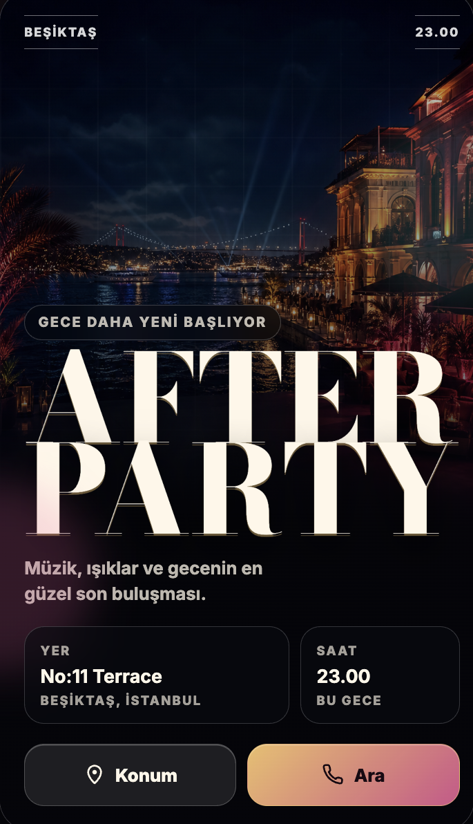 After party davetiyesi