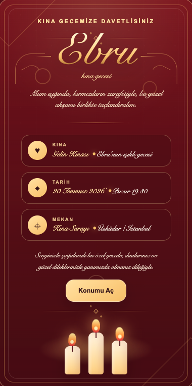 Kına gecesi için çiçekli süsleme