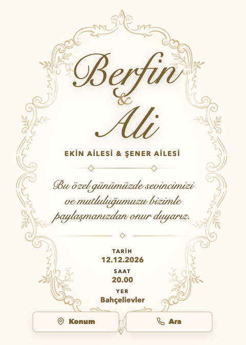 Sahil konseptli davet alanı